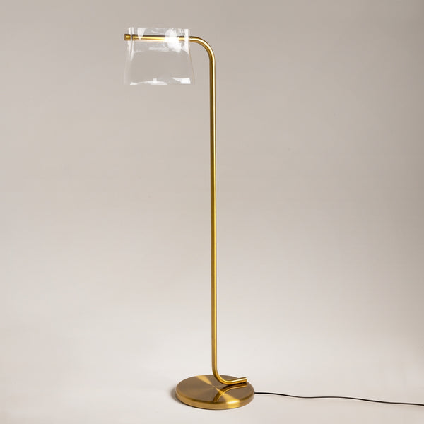 Goldene Lampenschirm-Ablage