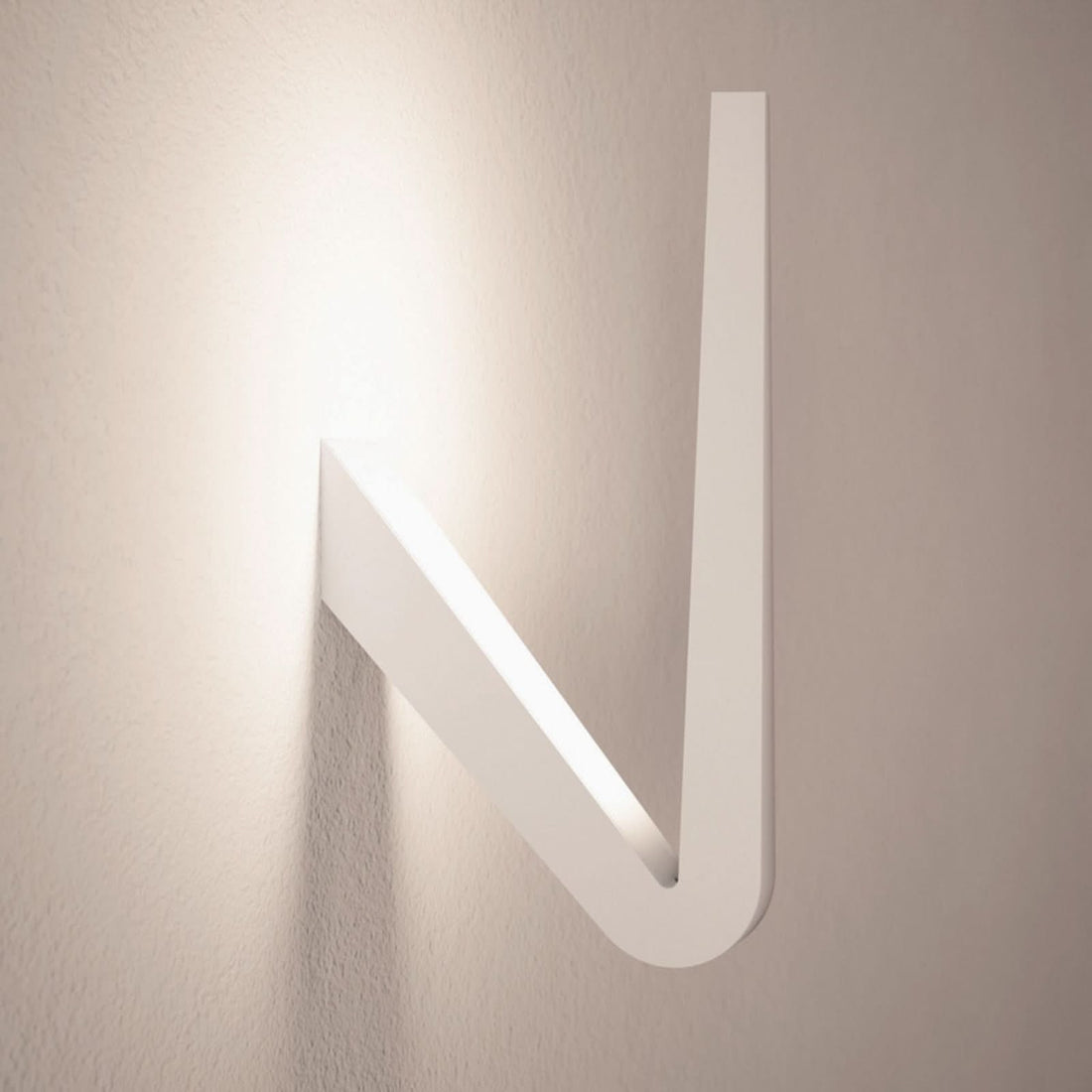 Applique murale LED Tick en aluminium, blanc, 10 lumières, hauteur 29 cm