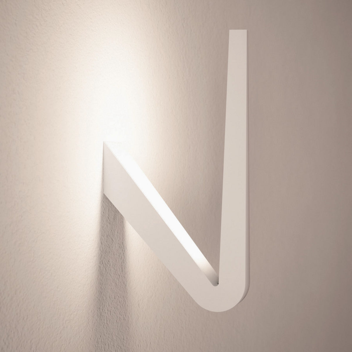 Applique murale LED Tick en aluminium, blanc, 10 lumières, hauteur 29 cm