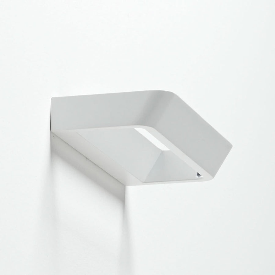 Applique murale LED Belvedere W1 en aluminium, blanc mat, hauteur 3,5 cm, 3000 K