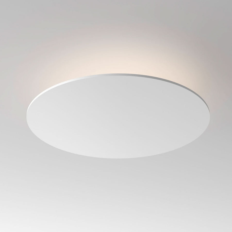Applique murale LED Collide H0 en aluminium, blanc mat, Ø 22 cm, 2700 K