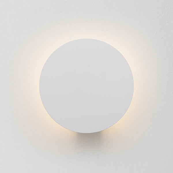 Applique murale LED Collide H0 en aluminium, blanc mat, Ø 22 cm, 3000 K