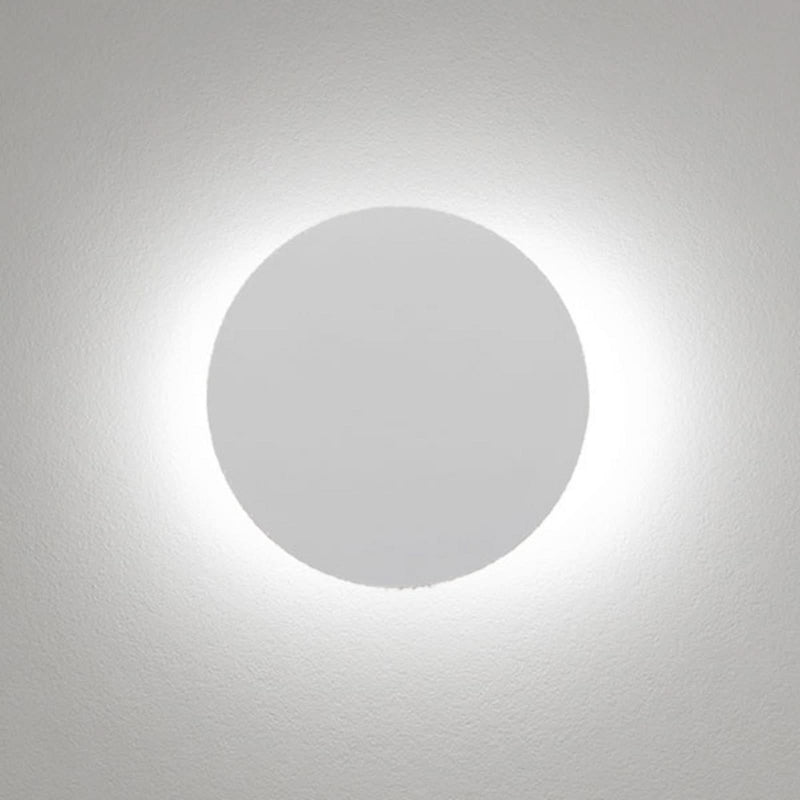 Applique murale LED Collide H2 en aluminium, blanc mat, Ø 33 cm, 3000 K