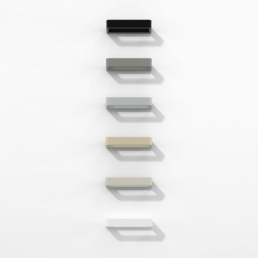 Applique murale LED Belvedere W1 en aluminium, bronze, hauteur 3,5 cm, 2700 K