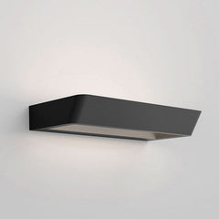 Applique murale LED Belvedere W2 en aluminium, noir mat, hauteur 4,5 cm, 2700 K