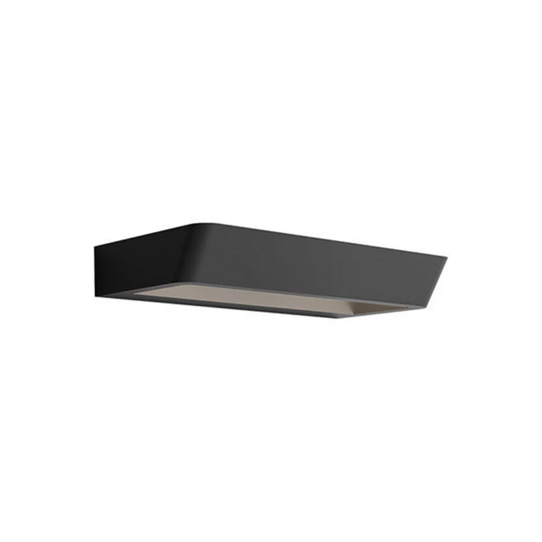 Applique murale LED Belvedere W2 en aluminium, noir mat, hauteur 4,5 cm, 2700 K