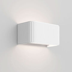 Applique murale LED Dresscode W1 en aluminium, blanc, hauteur 9 cm