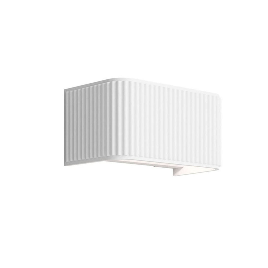 Applique murale LED Dresscode W1 en aluminium, blanc, hauteur 9 cm