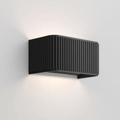 Applique murale LED Dresscode W1 en aluminium, noir, hauteur 9 cm