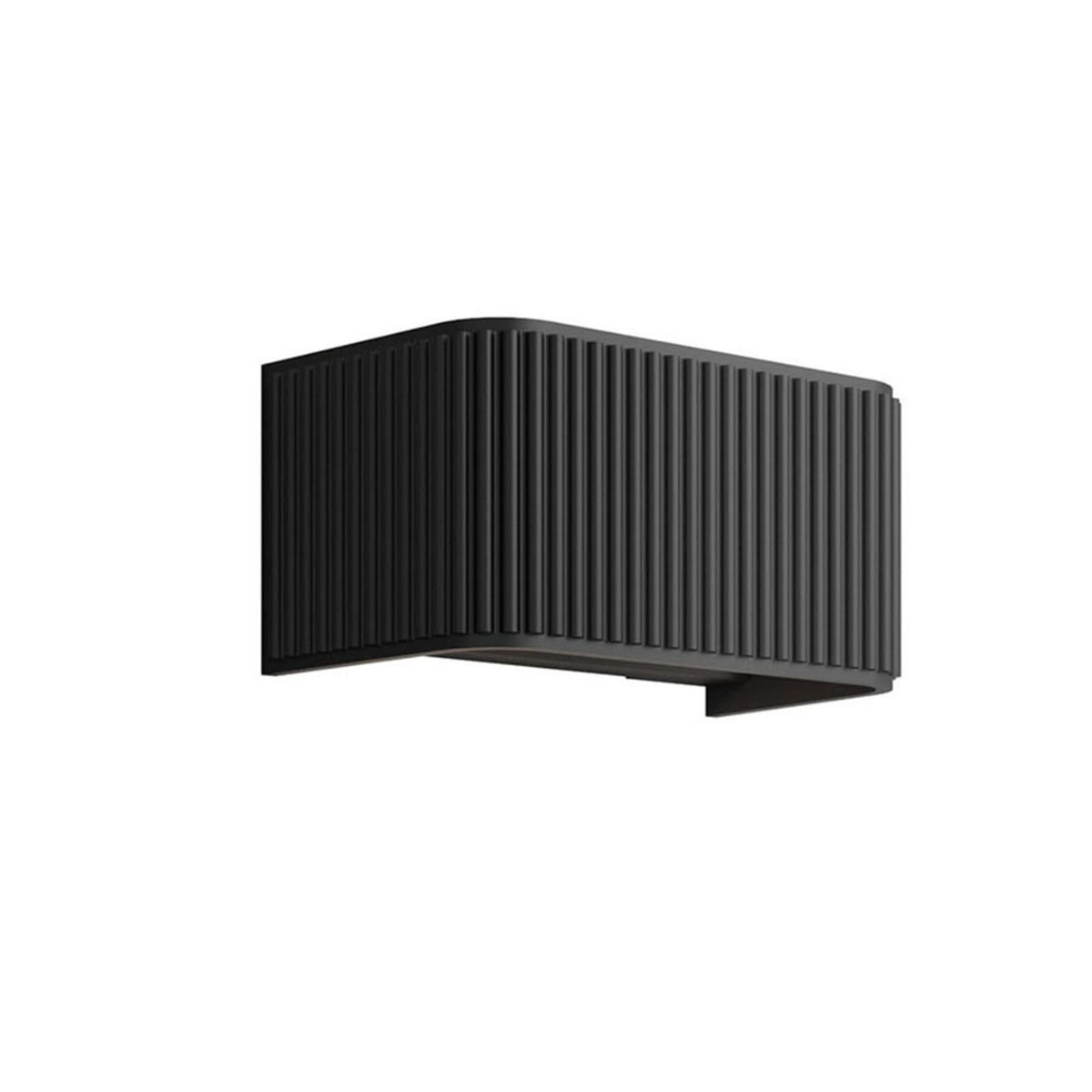 Applique murale LED Dresscode W1 en aluminium, noir, hauteur 9 cm
