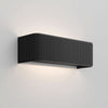 Applique murale LED Dresscode W2 en aluminium, noir, hauteur 9 cm