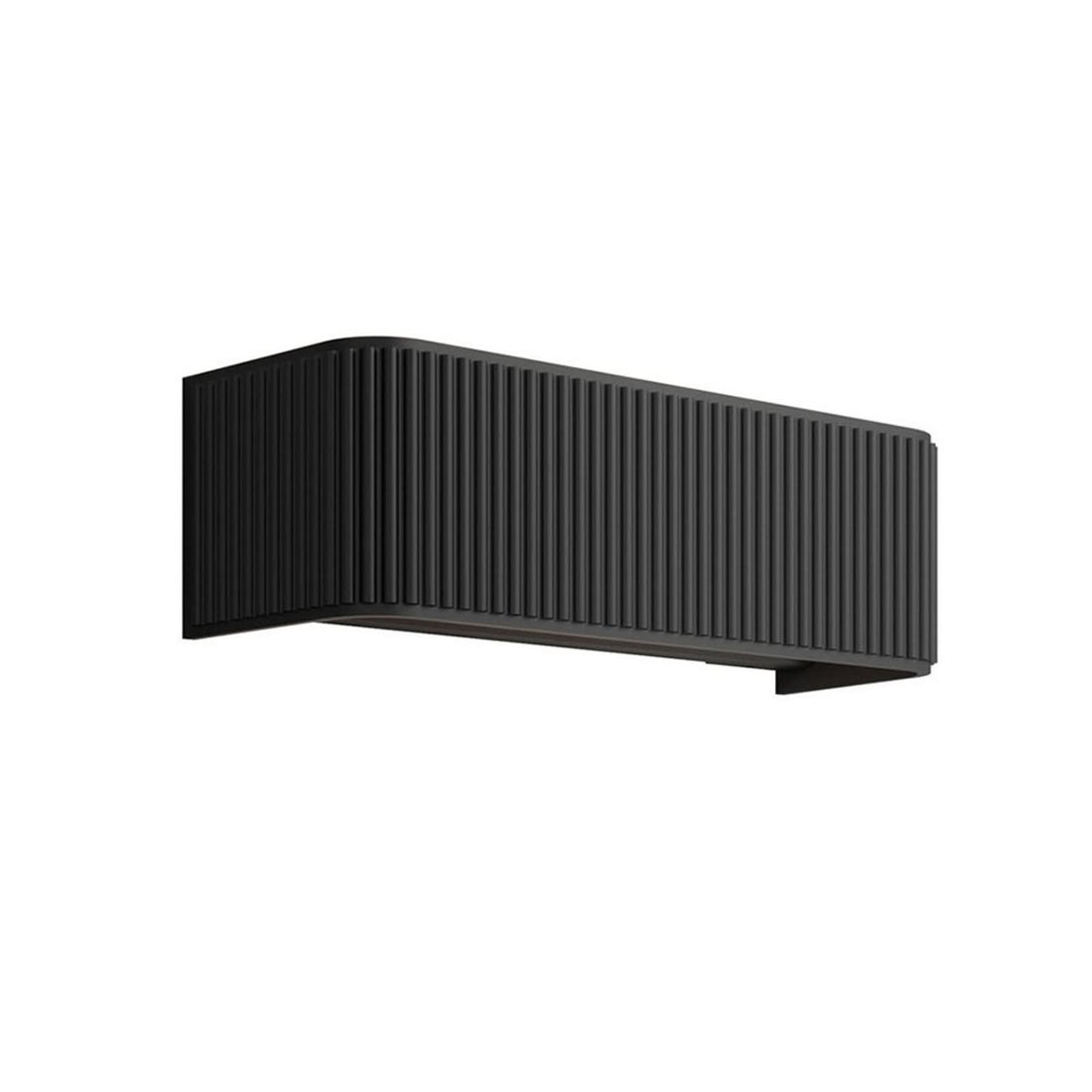 Applique murale LED Dresscode W2 en aluminium, noir, hauteur 9 cm