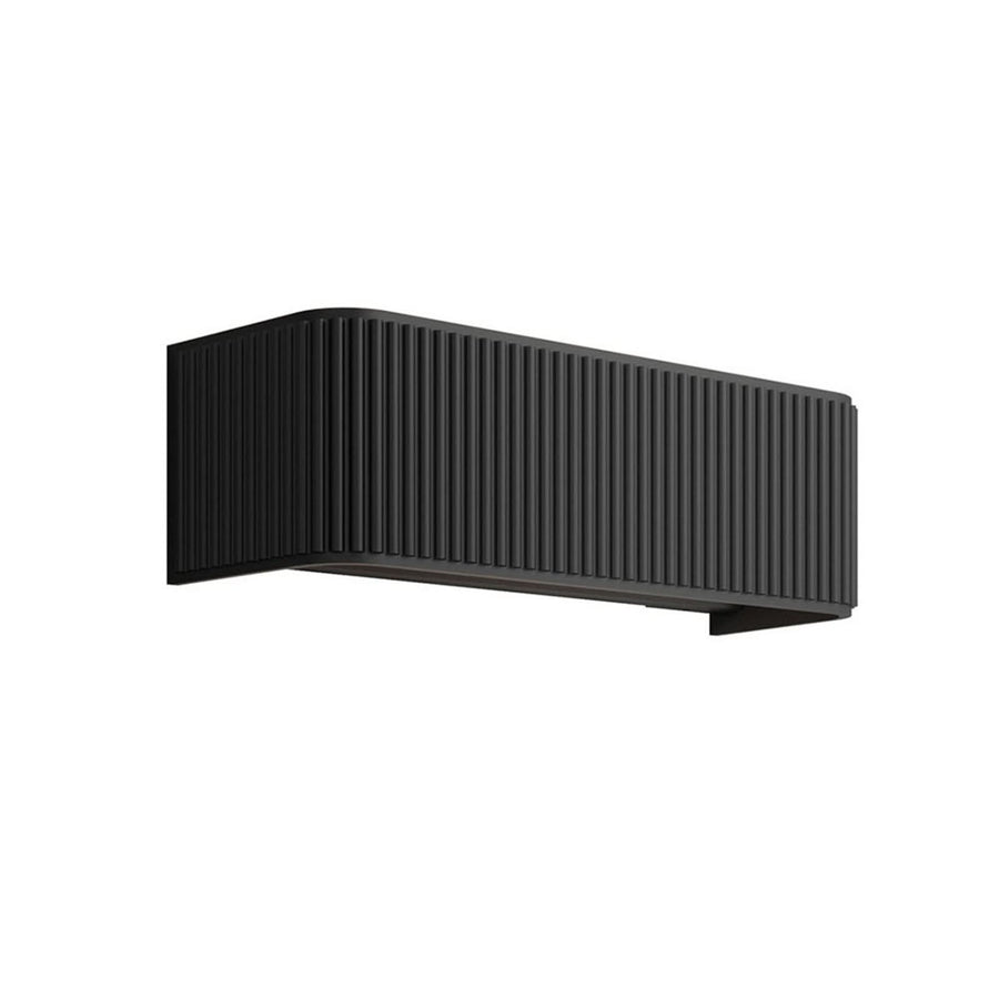 Applique murale LED Dresscode W2 en aluminium, noir, hauteur 9 cm