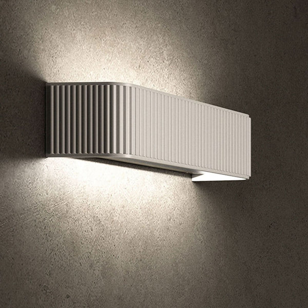 Applique murale LED Dresscode W2 en aluminium, bronze, hauteur 9 cm