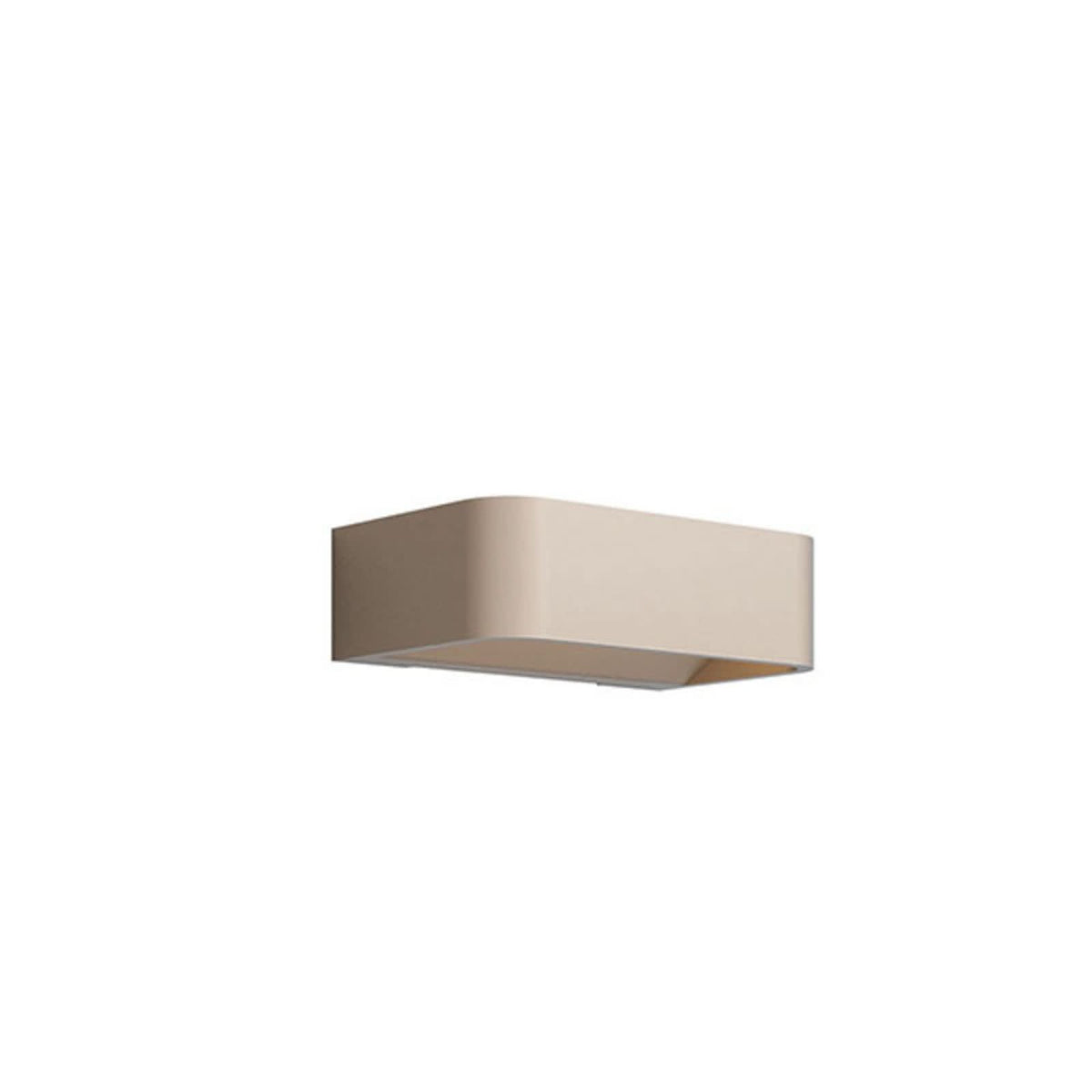 Applique murale LED Frame W1 en aluminium, bronze, hauteur 4,8 cm, 3000 K