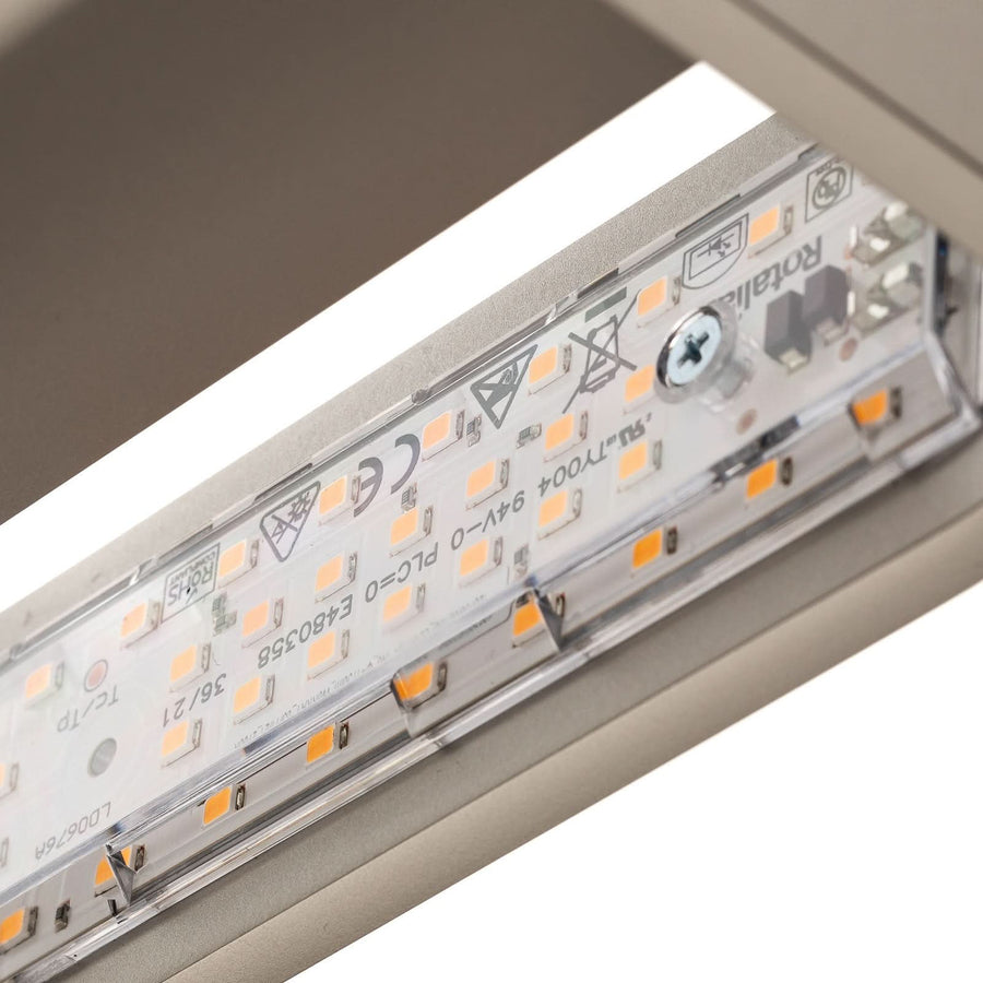 Applique murale LED Frame W2 en aluminium, crème, hauteur 4,8 cm, 2700 K