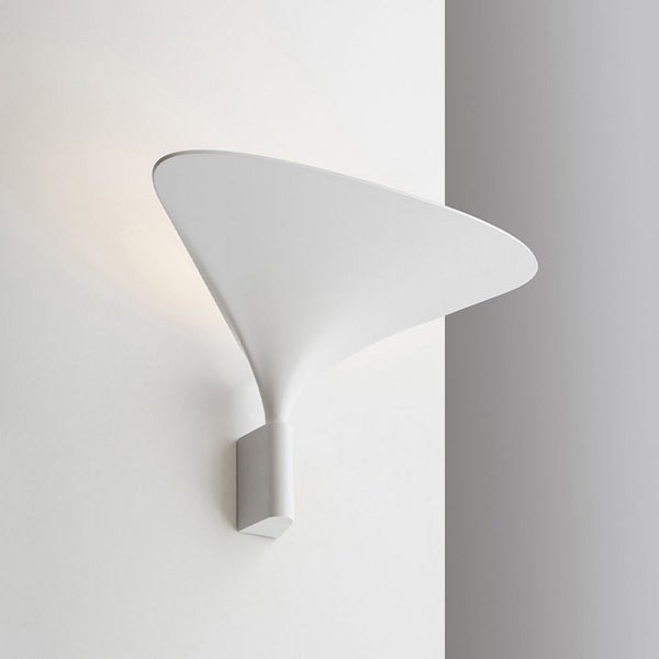 Applique murale LED Sunset W0 en aluminium, blanc mat, hauteur 22,5 cm, 2700 K