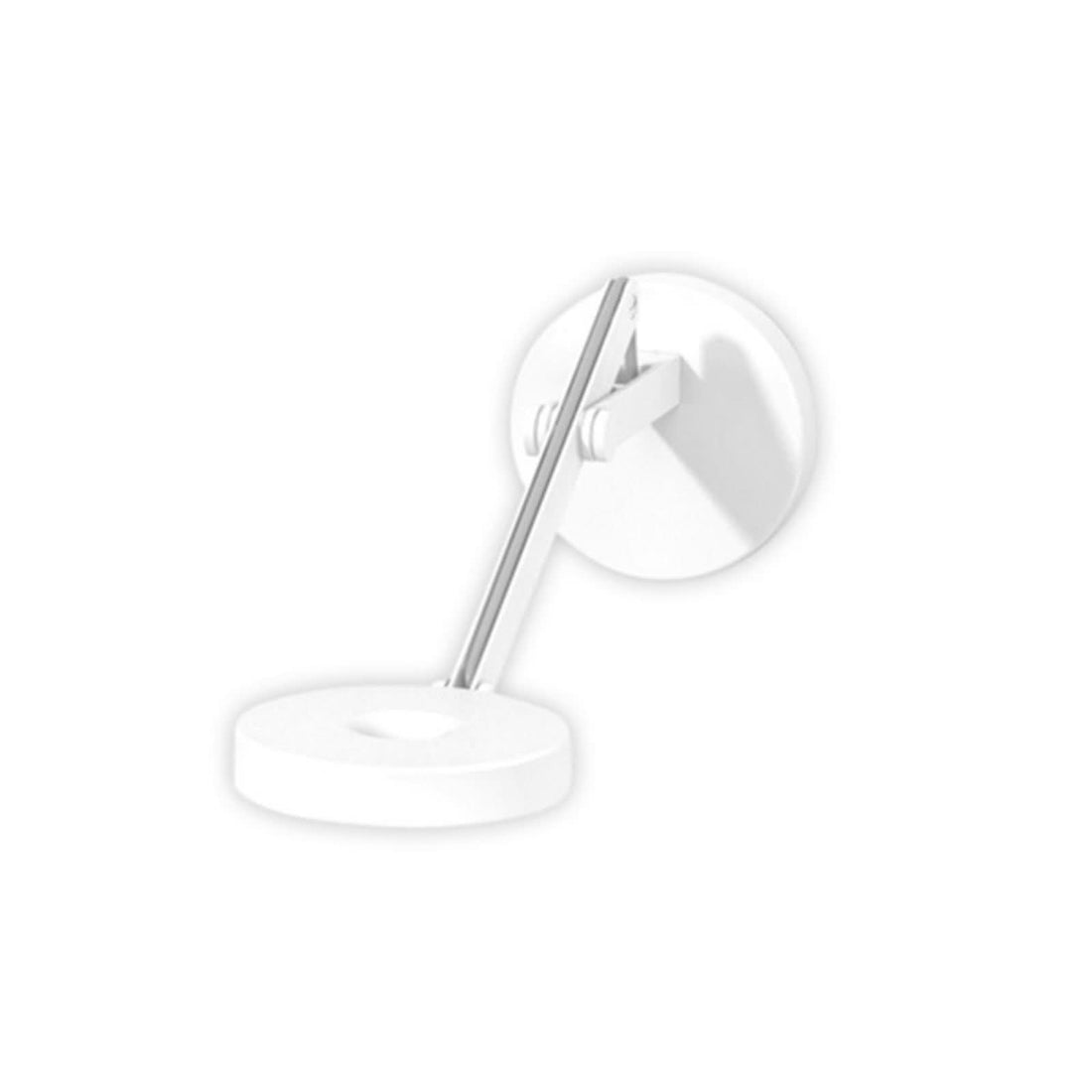 Applique murale LED String W0 DTW en tissu, blanc et argenté, Ø 11 cm