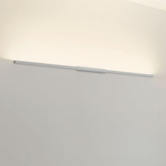 Applique murale LED SpinaLED 90cm en aluminium, chromé et blanc, hauteur 6,2 cm