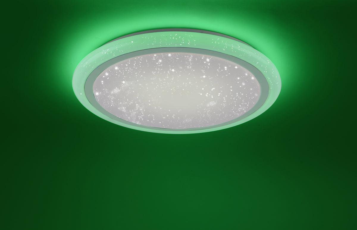 Plafonnier Luisa blanc, L 60 cm