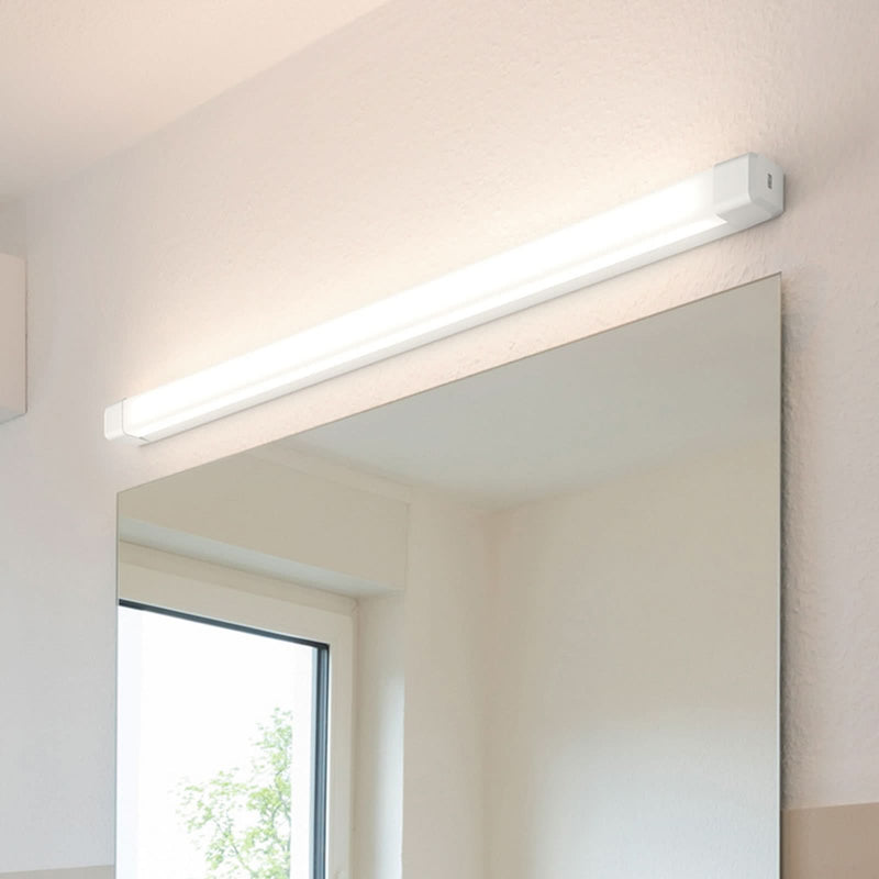 Applique murale LED Baleva IP44, blanc, hauteur 6 cm, IP44, 19 W
