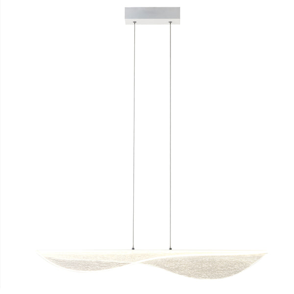 Suspension LED Bianca blanche, à intensité variable, L 73,5 cm