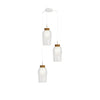 Suspension Nora 3 lumières, verre, Ø 53,4 cm