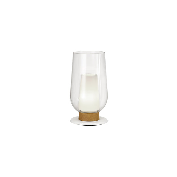 Lampe à poser Nora, verre, Ø 18 cm
