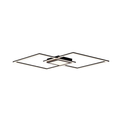 Plafonnier Asmin noir, L 106 cm