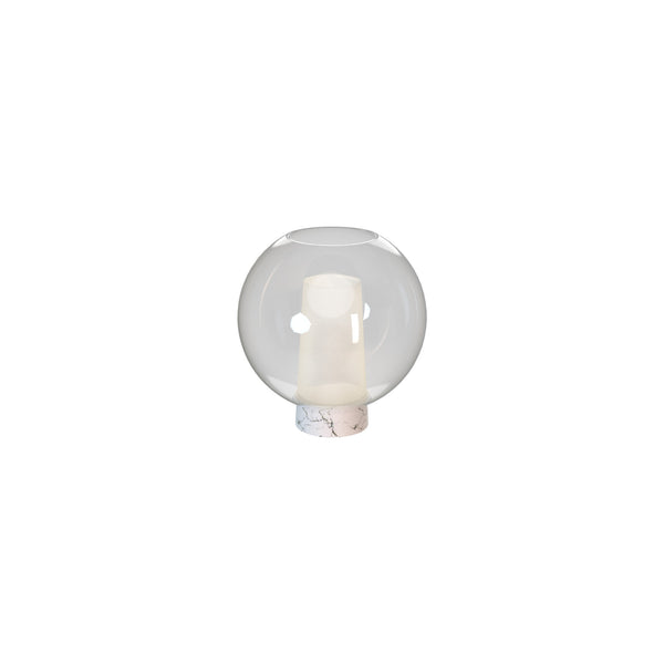 Lampe à poser Nora, verre, Ø 25 cm