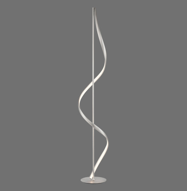 Lampadaire Q-Swing argenté