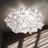 Applique murale Clizia, blanc, 2 lumières, Ø 53 cm