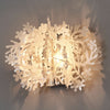Applique murale Fiorella Mini en cristal, blanc, Ø 34 cm