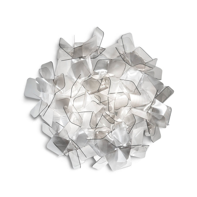 Applique murale Clizia, gris fumée, 2 lumières, Ø 53 cm