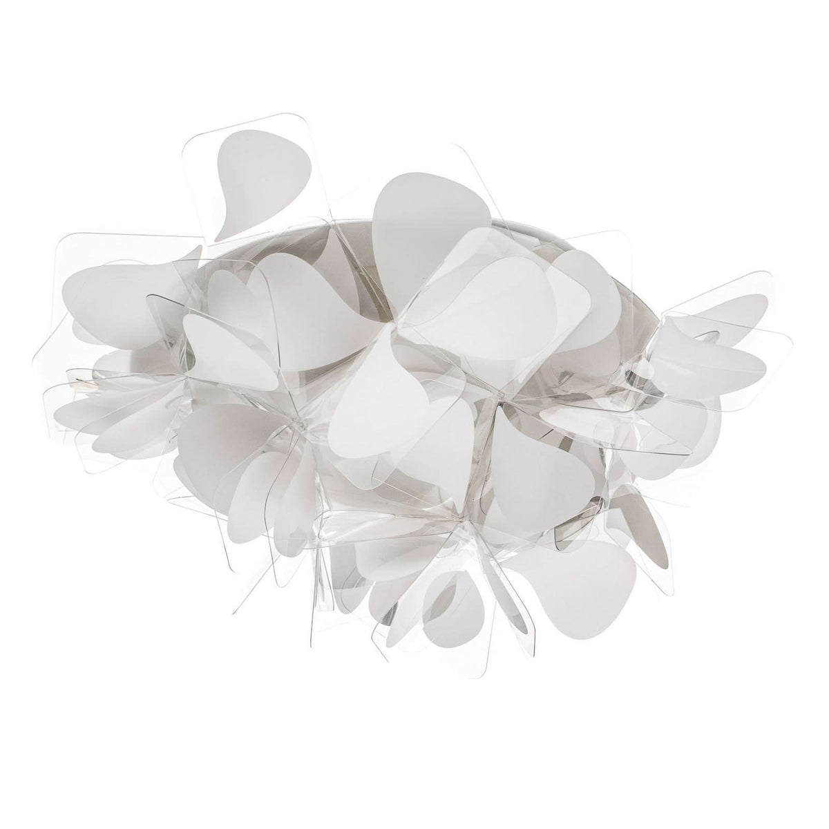 Applique murale Clizia Mama Non en cristal, blanc, 2 lumières, hauteur 28 cm