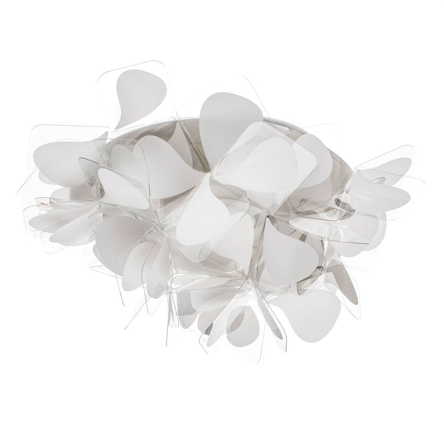 Applique murale Clizia Mama Non en cristal, blanc, 2 lumières, hauteur 28 cm