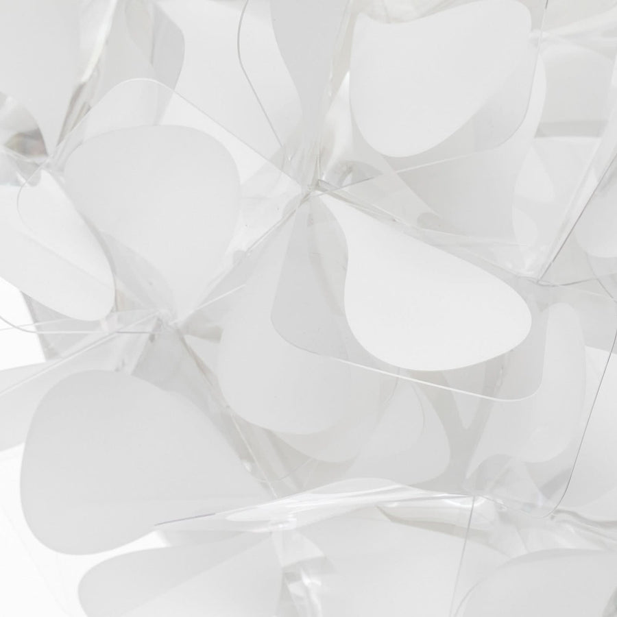 Applique murale Clizia Mama Non en cristal, blanc, 2 lumières, hauteur 28 cm