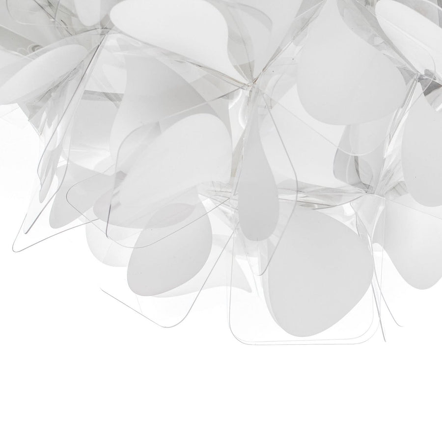 Applique murale Clizia Mama Non en cristal, blanc, 2 lumières, hauteur 28 cm