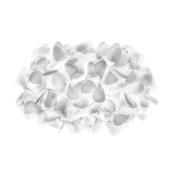 Applique murale Clizia Mama Non en cristal, blanc, 2 lumières, Ø 32 cm