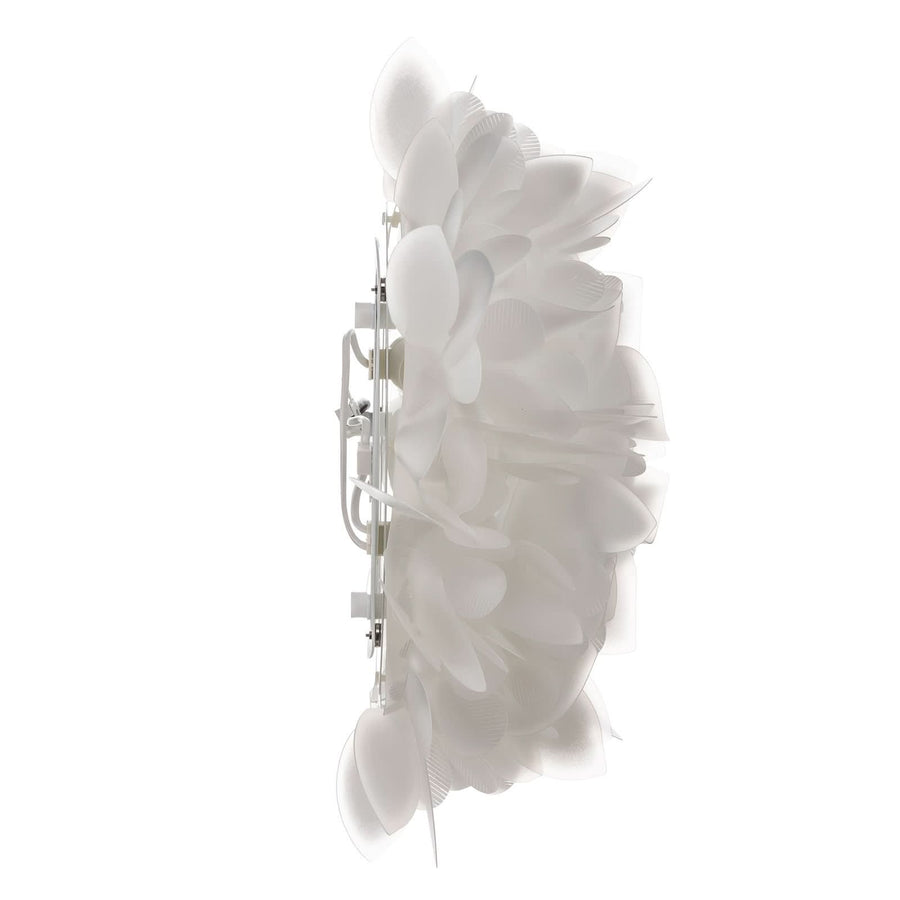 Applique murale Veli Foliage Medium, blanc, 2 lumières, Ø 54 cm