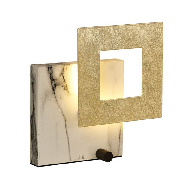 Lampe à poser LED Dalia, marbre