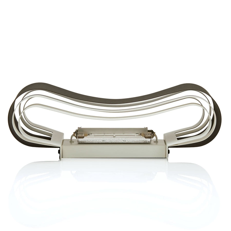 Applique murale Ionica en acier, bronze et blanc, hauteur 20 cm