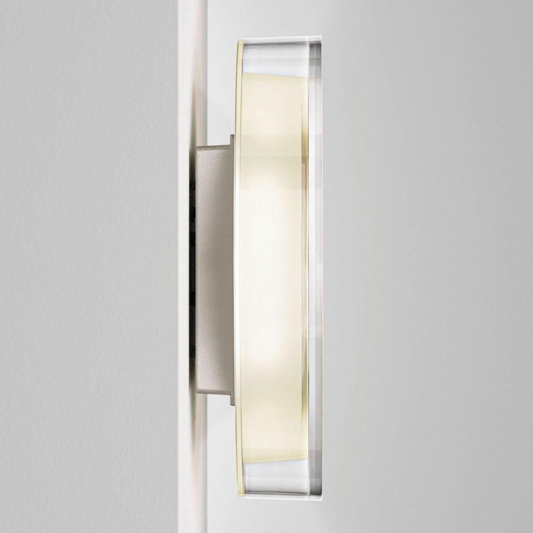 Applique murale LED LYD en verre, transparent, Ø 23,5 cm