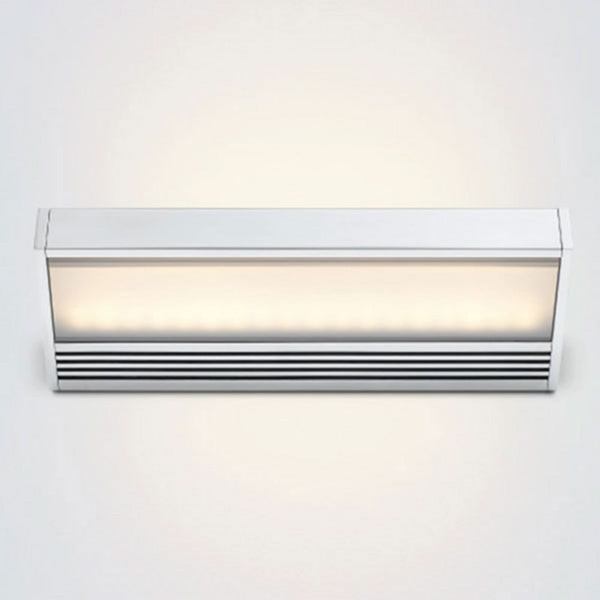 Applique murale LED SML en aluminium, transparent satiné, hauteur 2,5 cm