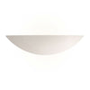 Applique murale Pale en plâtre, blanc, hauteur 10 cm