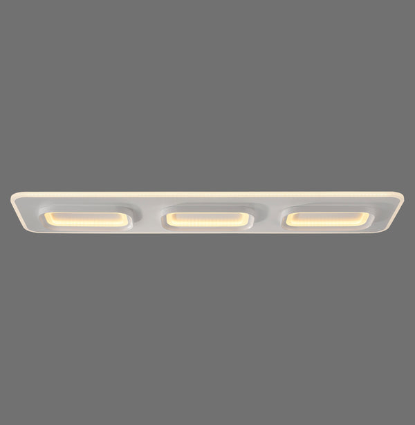 Plafonnier Q-Kalina blanc, L 115 cm