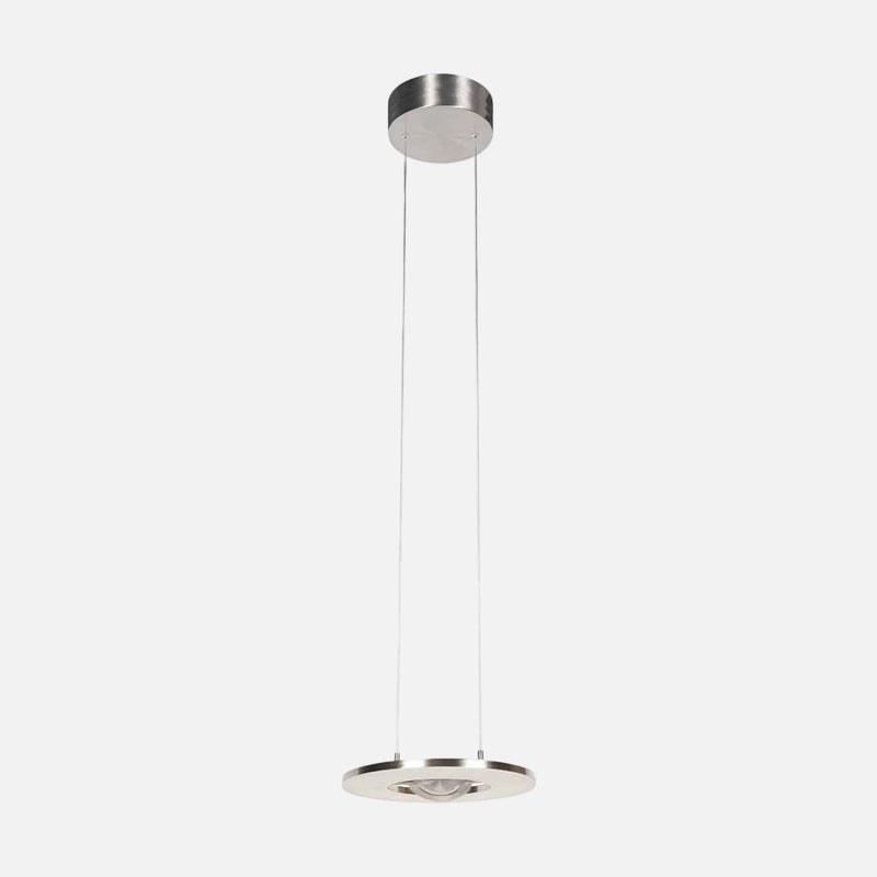 Schwenkbare LED-Pendelleuchte, Stahlring Ø 32 cm, höhenverstellbar, Esszimmer | Pivéa