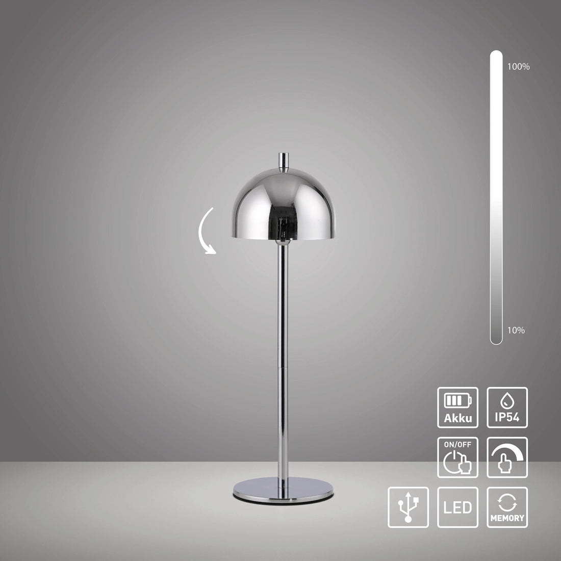 Lampe de chevet | Bellis Chromée