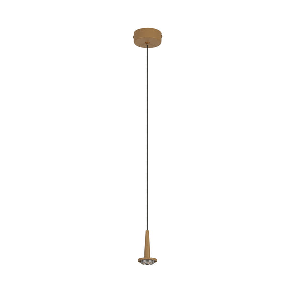 Suspension LED Andromeda dorée, Ø 8 cm