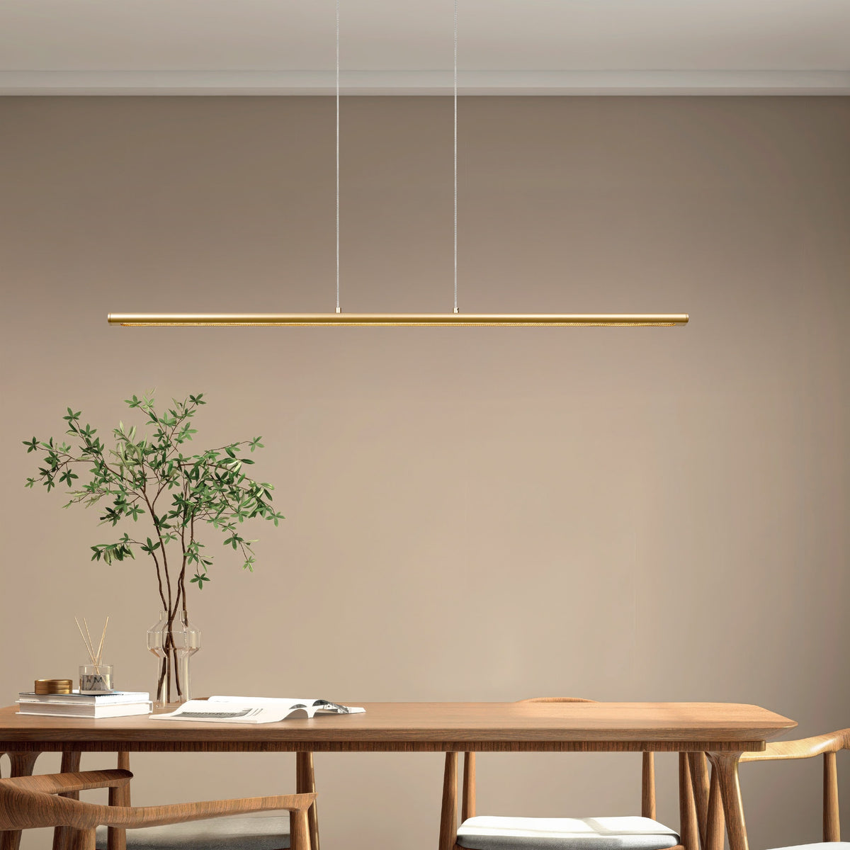 Suspension LED Lineal, L 122 cm